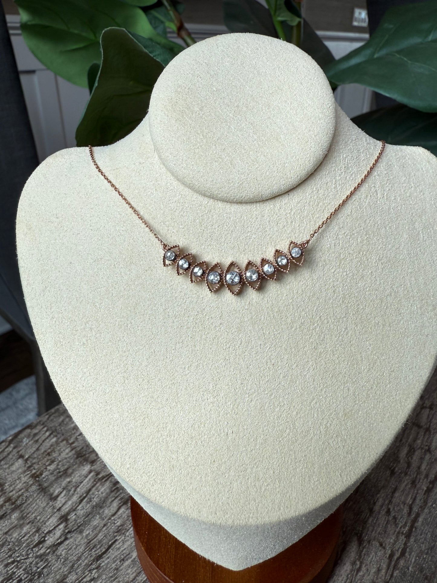 Rose Cut Diamond Necklace