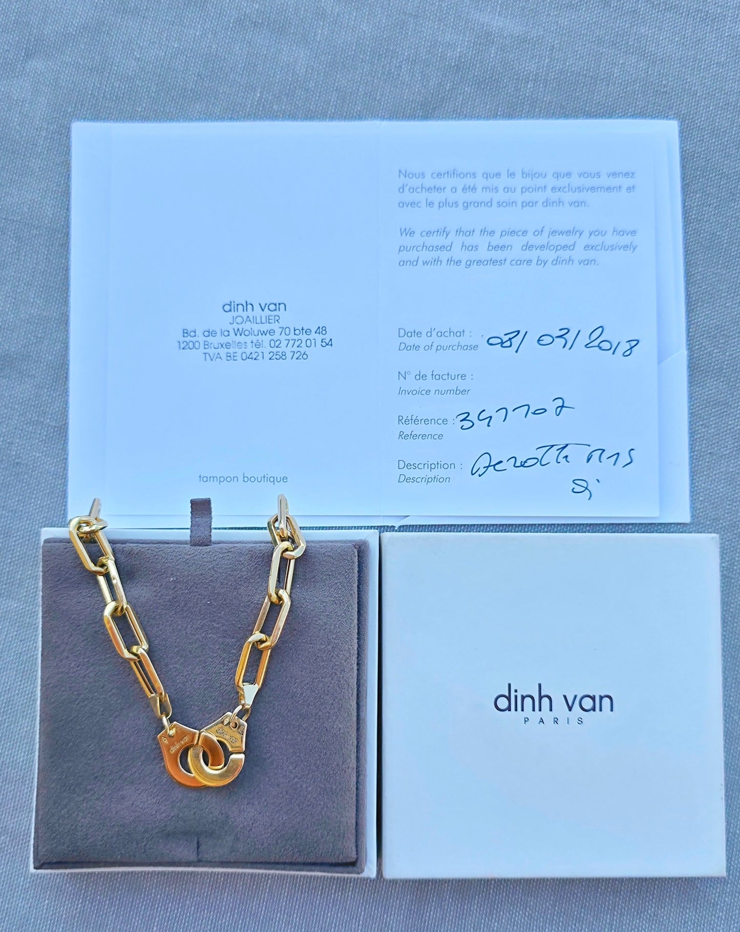 Menottes Dinh Van R15 Necklace