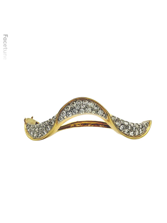 18K Diamond Wave Bracelet