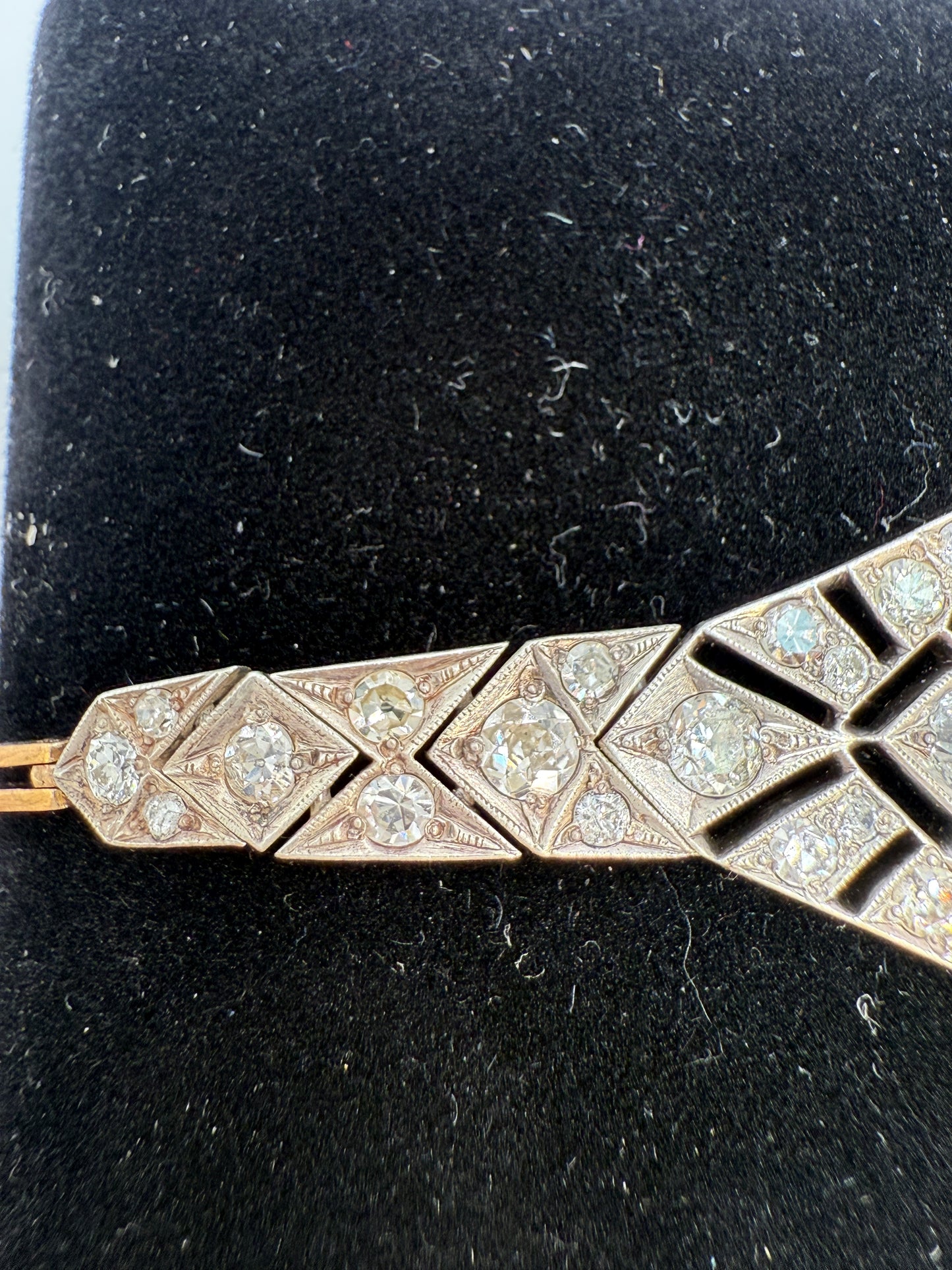 Antique Diamond Bracelet: Old mine and Old European cut diamonds