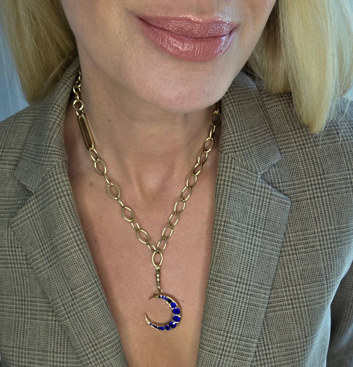 Antique Crescent Pendant