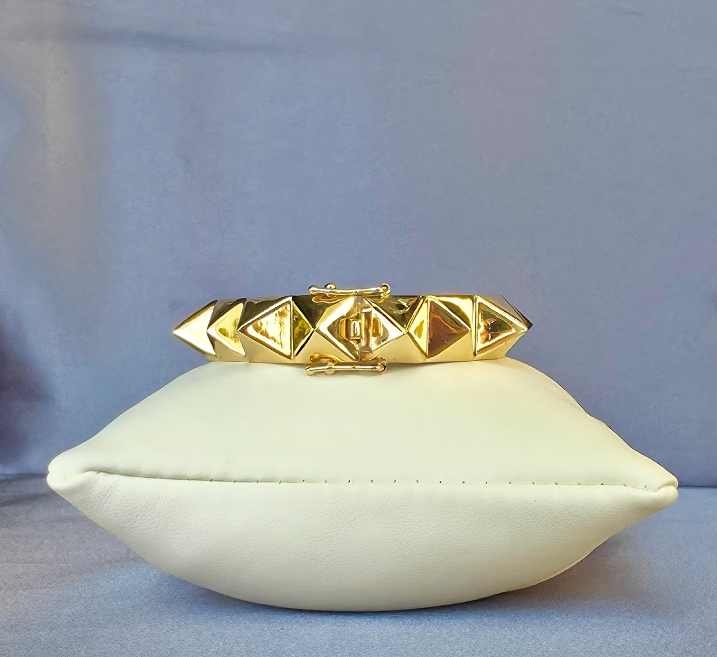 14K Pyramid Bangle