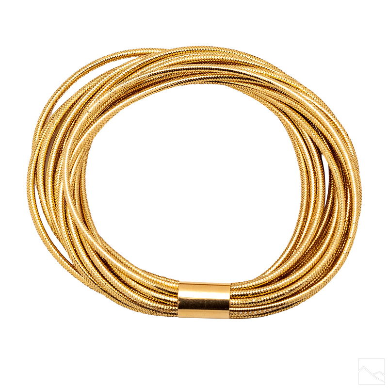 A designer 14K Multi-strand Bangle