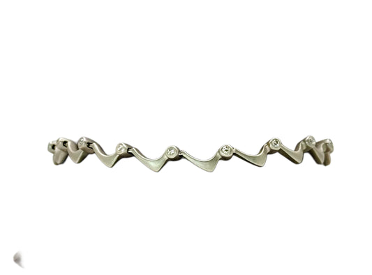 18K White Gold and Diamond Bracelet