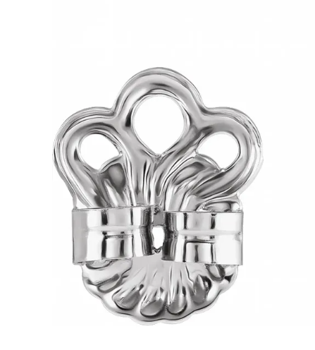 14K Scroll Earring Setting