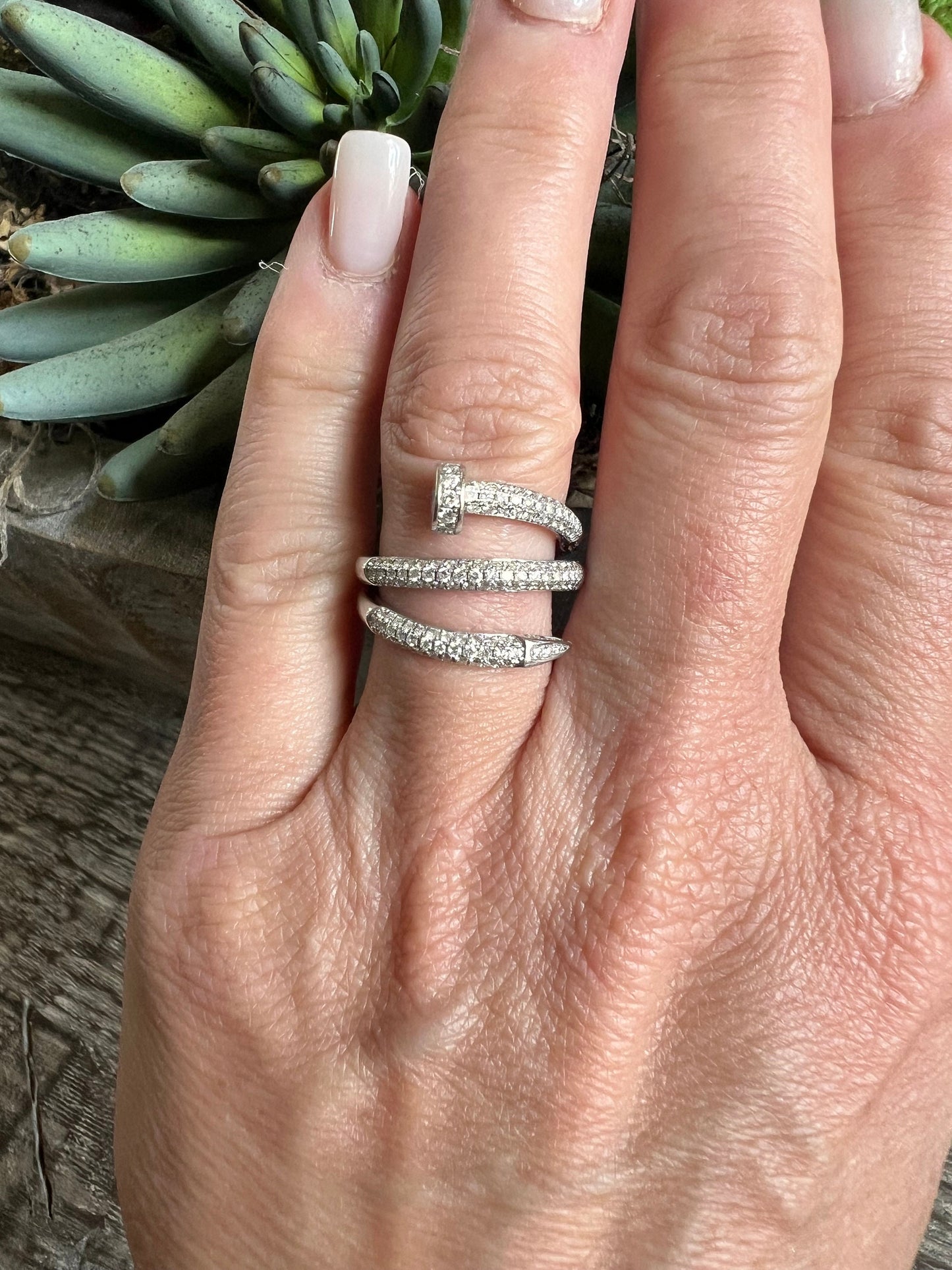 Diamond Nail Ring