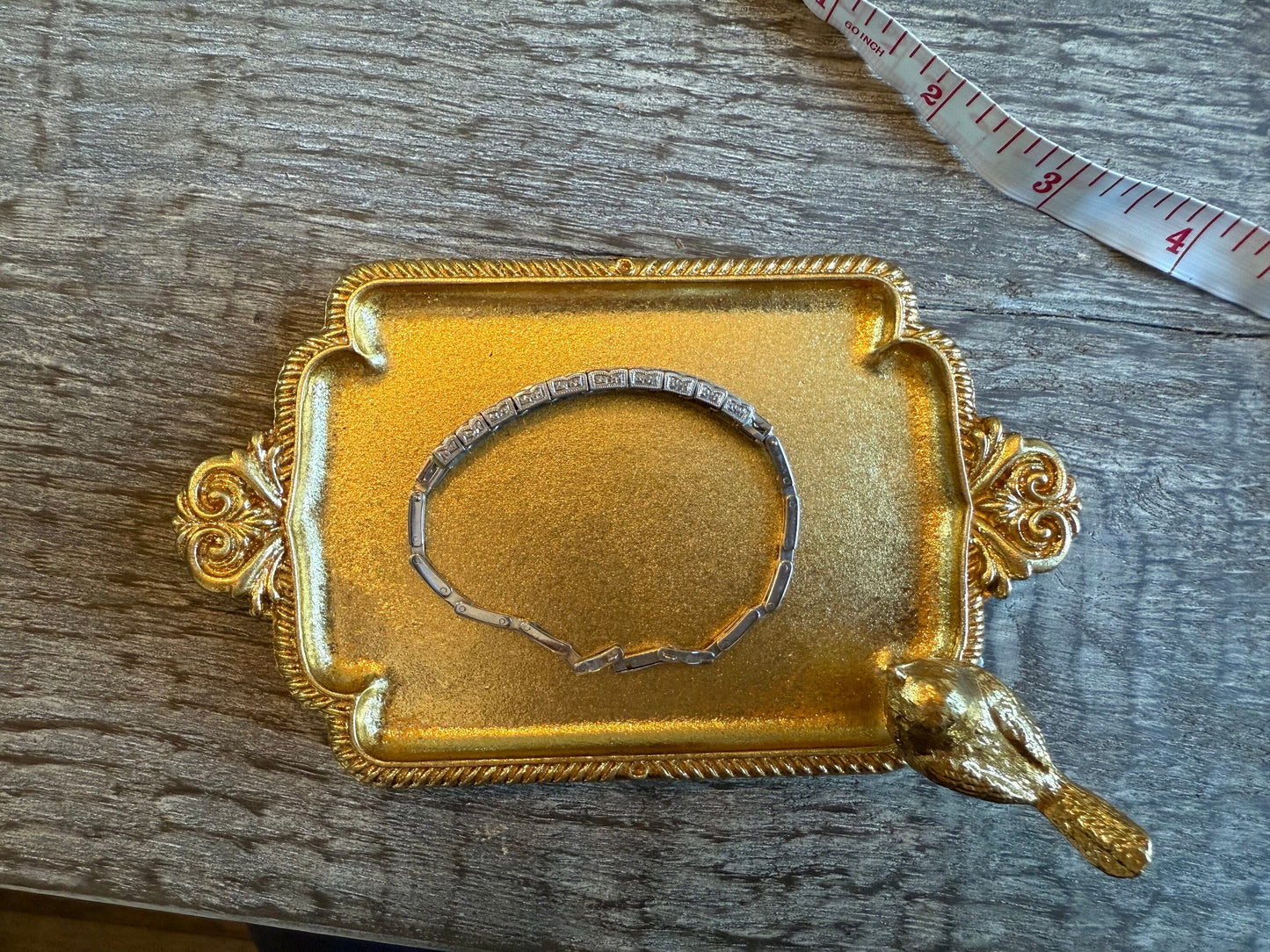 Art Deco Diamond Bracelet 2 carats 14K gold
