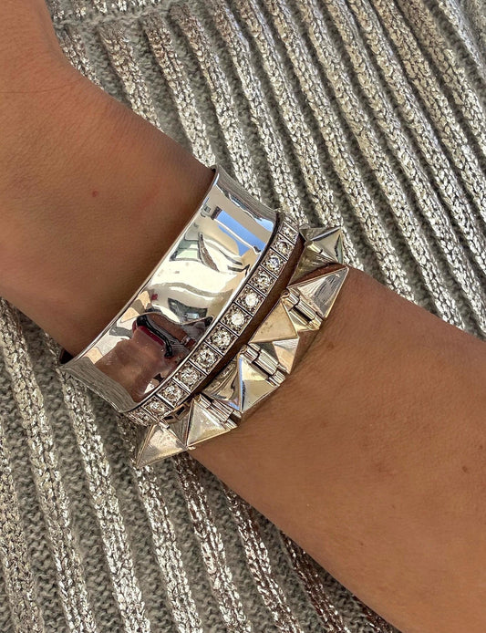 14 K White gold Cuff