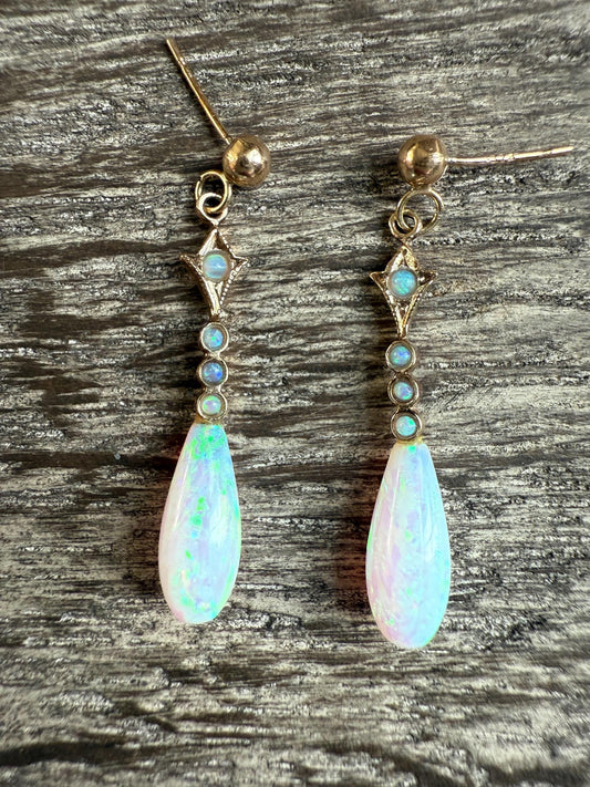 Vintage Opal Drop Earrings