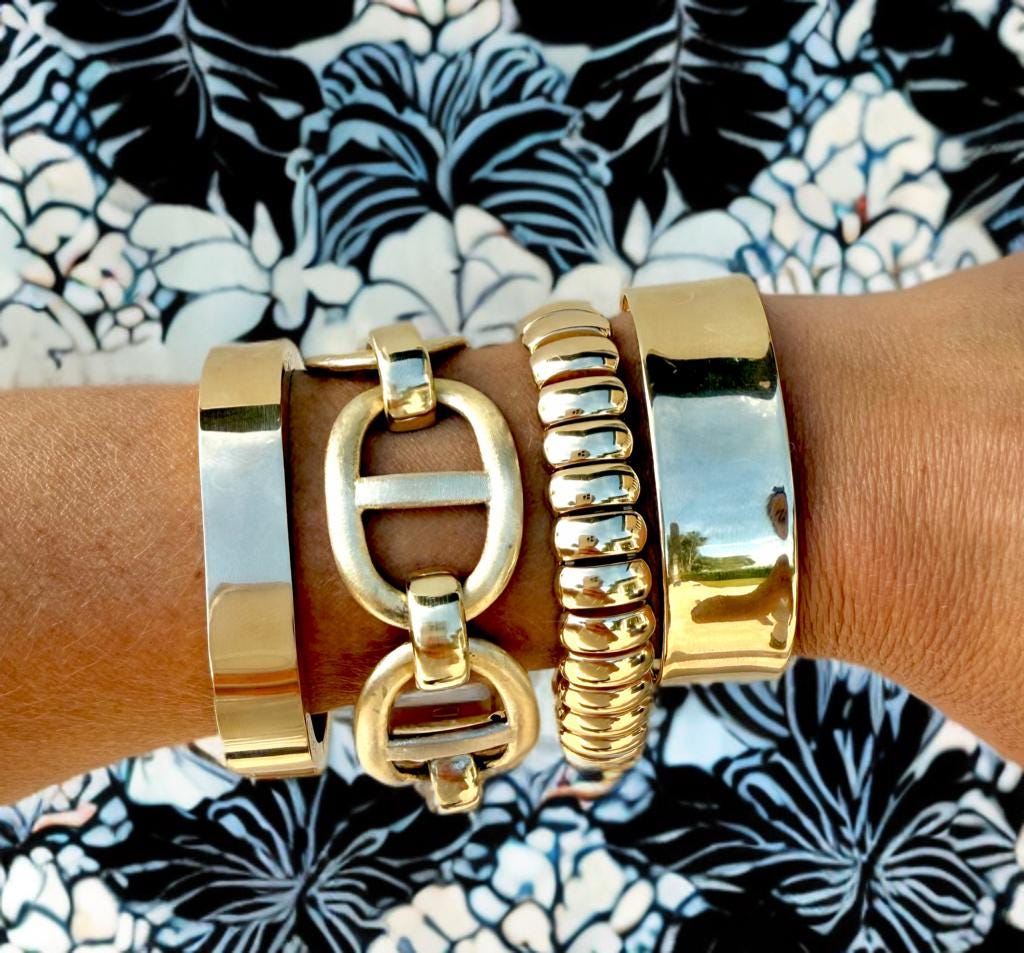 Modern 14K Link Bracelet